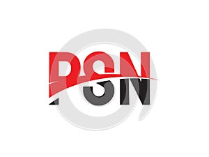 PSN Letter Initial Logo Design Vector Illustration