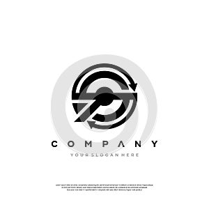 PSS creative letter shield logo design vector icon