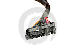 PSU cable. 20 and 4 pin plug for connecting the computer motherboard