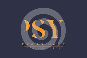 PSY abstract letter logo design