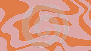 Psychedelic abstract background in retro y2k style. Waves and swirls pattern in pink and red colors. Simple trippy