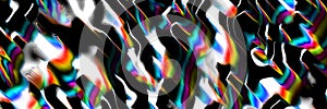 Psychedelic abstract futuristic neon fluorescent Sci Fi vibrant error wind glitch effect. Glow Showcase Virtual Background Spacesh