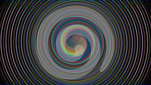 Psychedelic abstract hypno-circle, spiral, spinning counterclockwise.