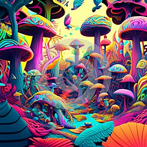 Psychedelic art refers to artwork that is inspired by or attempts to depict the psychedelic experience