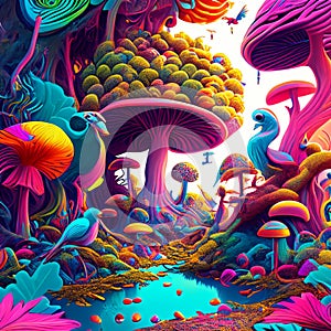 Psychedelic art refers to artwork that is inspired by or attempts to depict the psychedelic experience