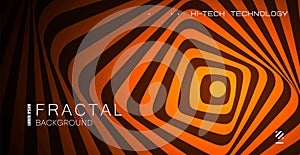 Psychedelic background. Optical illusion. Spiral pattern