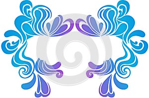 Psychedelic Border Vector Illustration