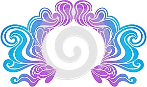 Psychedelic Border Vector Illustration