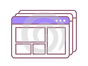 Psychedelic browser window