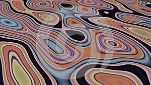 psychedelic cg non-ai abstract fluid pattern illustration
