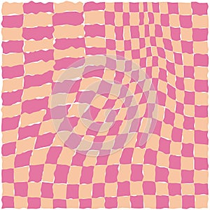 Psychedelic checkerboard poster