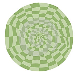 Psychedelic checkerboard poster