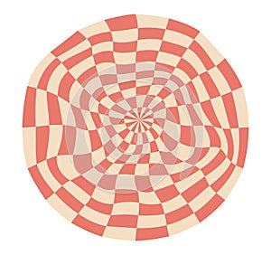 Psychedelic checkerboard poster