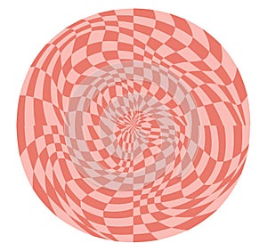 Psychedelic checkerboard poster