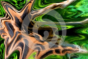 Psychedelic city landscape background with giraffe skin colors