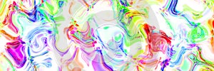 Psychedelic Curve Fluid Liquid Neon Colors Background. Rainbow Gradient Background. Flow Dynamic