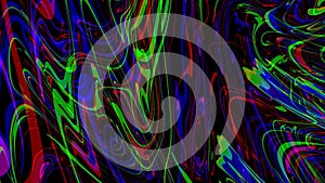 Psychedelic Distortion Wave Ripple Multi Color Loop IV