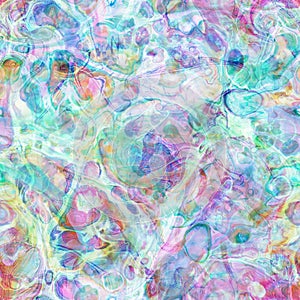 Psychedelic Fluid Liquid Kaleidoscope Print with Swirls