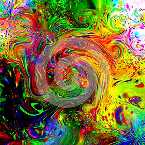 Psychedelic Fluid Tile