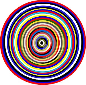 Psychedelic geometric cercles