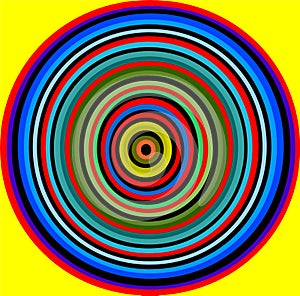 Psychedelic geometric cercles