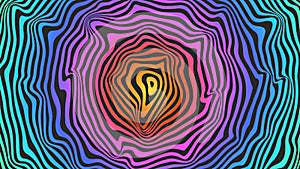 Psychedelic imagine paradigm pattern, smooth stripes bright gradient background