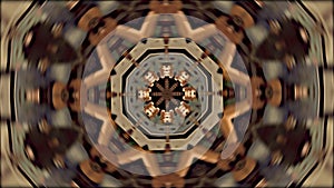 Psychedelic kaleidoscopic acoustic guitar