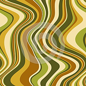 Seamless vector pattern with groovy psychedelic weaves. photo