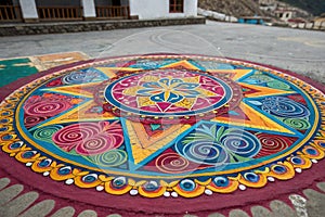 Psychedelic Mandala Spiritual and Aesthetic Design photo