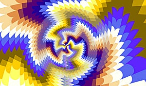 Psychedelic optical spin background