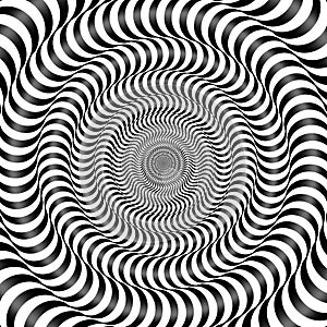 Psychedelic optical spin illusion background