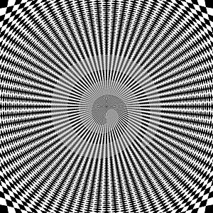 Psychedelic optical spin illusion background