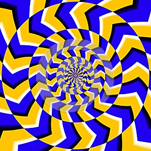 Psychedelic optical spin illusion vector background photo