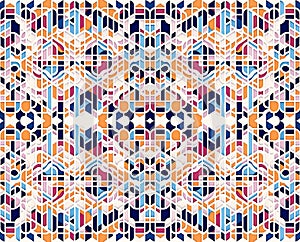 Psychedelic Pattern background whit lines and shapes Retro abstract. Generative AI