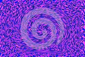 Psychedelic spiral pattern blue magenta, psytrance, vibrations