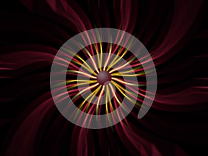 Psychedelic spiralling abstract helics