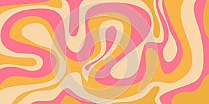 Psychedelic swirl groovy pattern. Psychedelic retro wave wallpaper. Liquid groovy background. Vector design illustration