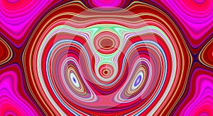Psychedelic symmetry abstract pattern and hypnotic background,  backdrop creative