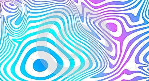 Psychedelic vortex pattern. Purple-blue background in style of the 60s, 70s for design of covers, presentations, and
