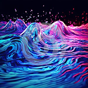 psychedelic water wave pattern with swirling shapes k uhd ver