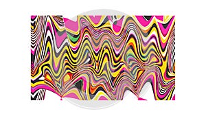 Psychedelic Wavy Abstract Optical Art, vector design Generative AI