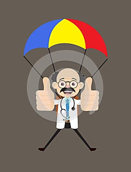 Psychiatrist - Successful Landing with Parachute