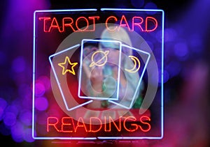 Psychic Card Reader Neon Sign