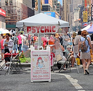 Psychic At A Street Fair