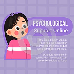 Psychological support for children online, banner