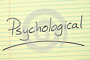 Psychological On A Yellow Legal Pad