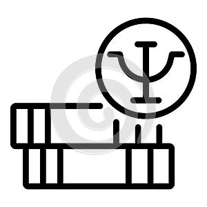 Psychologist science icon, outline style