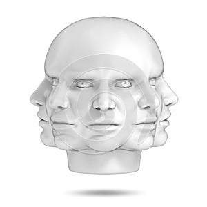 Psychology, abstract human head 3d concept