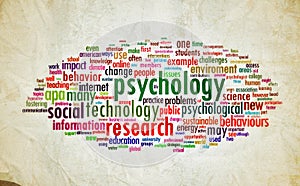 Psychology design vintage