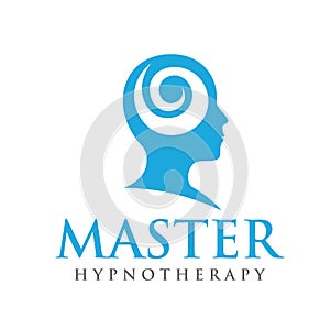 Psychology Logo. Hypnotherapy Logo Design Vector